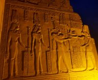 Relief im Tempel von Edfu