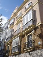 Cadiz charakteristische miradores - verglaste Balkons