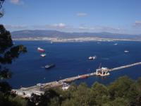 Gibraltar Blick in Bucht von Algeciras