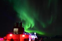 Hurtigruten - M/S Trollfjord auf dem Weg von Tromsø nach Skjervøy - Polarlicht - Nordlicht - Aurora Borealis