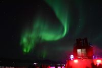 Hurtigruten - M/S Trollfjord auf dem Weg von Tromsø nach Skjervøy - Polarlicht - Nordlicht - Aurora Borealis
