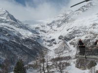 034 Fahrt mit dem Bernina-Express - Stopp Alp Grüm - Piz Palü und Palü-Gletscher
