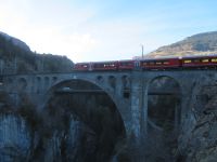 184.4 Rückfahrt nach Chur Tiefencastel - Stopp am Solis-Viadukt