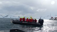 Bootstour in Skontorp Cove - argentinische Forschungsstation 