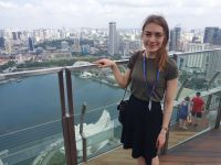 Singapur, Ausblick vom Marina Bay Sands Observation Deck