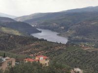 Ein Stausee bei Jerash, Wasser ist in Jordanien knapp und Regenwasser mehr als willkommen