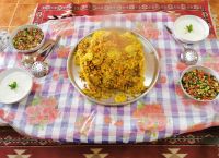 Wir speisen fürstlich bei einer Drusenfamilie in der Wüste