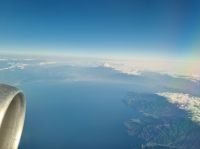 Flug von Osaka nach Tokio... (Blick auf den Fuji)