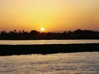 Blick zum Sonnenuntergann