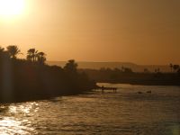 letzter Sonnenuntergang über dem Nil