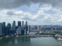 Skyline Singapur vom Observation Deck 