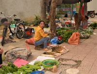 auf dem Markt in Mai Chau