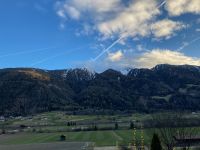 1. Reisetag – Fahrt über den Brenner nach Freienfeld – Blick vom Hotel auf die Alpen