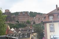 Blick zum  Schloss Heidelberg