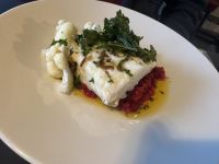 Abendessen - Hauptgang - Kabeljau mit gebratenem Grünkohl…