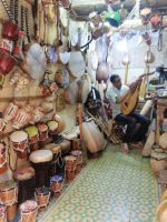 Musik-Instrumente, Souk in Marrakesch