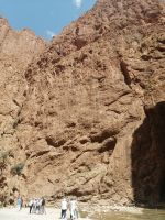 Ergebnis der Erosion durch den Fluß Todra