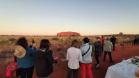 Rundreise Australien - Sonnenuntergang am Uluru im Outback