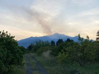 7. Reisetag – Ätna in der Abenddämmerung vom Agriturismo
