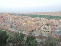 Sonnenaufgang: Blick von der Hotel-Terrasse in Xaluca Dates