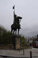 Reiterstatue von Vimara Peres vor der Kathedrale in Porto