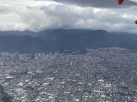 Flug über Bogota