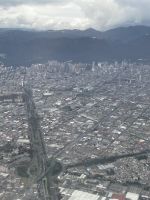 Flug über Bogota
