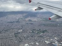 Flug über Bogota