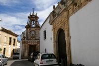 vor dem Kloster der Clarissinnen