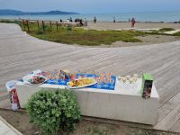 Paestum - Abschiedstrunk an der Küste...