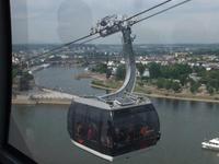 Über dem Rhein schweben