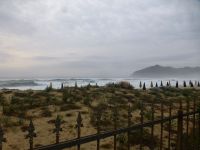 Am Abschiedstag peitscht die See.