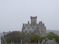 Lerwick auf den Shetlandinseln kommt in Sicht