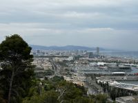 Barcelona: Blick vom Montjiuc auf die Stadt