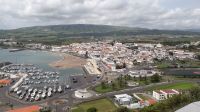 Der Blick auf Praia da Vitoria