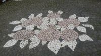 Bodenmosaik im Botanischen Garten in Angra