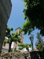 Blick auf den Glockenturm von der Villa Rufolo, Ravello