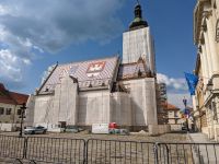 Kirche des Heiligen Markus - Mittelpunkt der Oberstadt Zagrebs und auch beim Erdbeben beschädigt