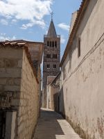 Blick zur Marienkirche am Ende der Altstadt-Halbinsel 