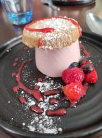 Nachspeise, Himbeer Panacotta