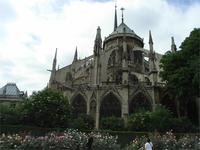 Hintere Ansicht der Notre Dame