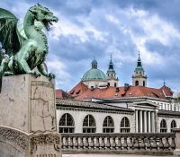 Die Drachenbrücke in Ljubljana