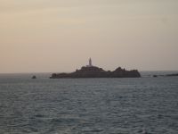 Rückfahrt - Leuchtturm Corbiére vor Jersey