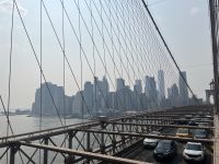 Spaziergang über die Brooklyn Bridge 