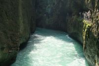 Das Flussbett ist gut gefüllt