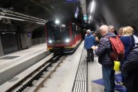 Die Rückfahrt der Bahn beginnt