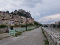 Sisteron am Fluss Durance