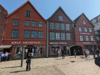 Bryggen - das Hanseviertel außerhalb der Bergener Altstadt ist UNESCO-Weltkulturerbe