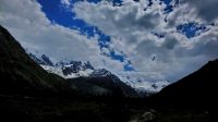 Blick auf den Roseggletscher...