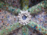 ... und das Gewölbe mit Muschelrosette.